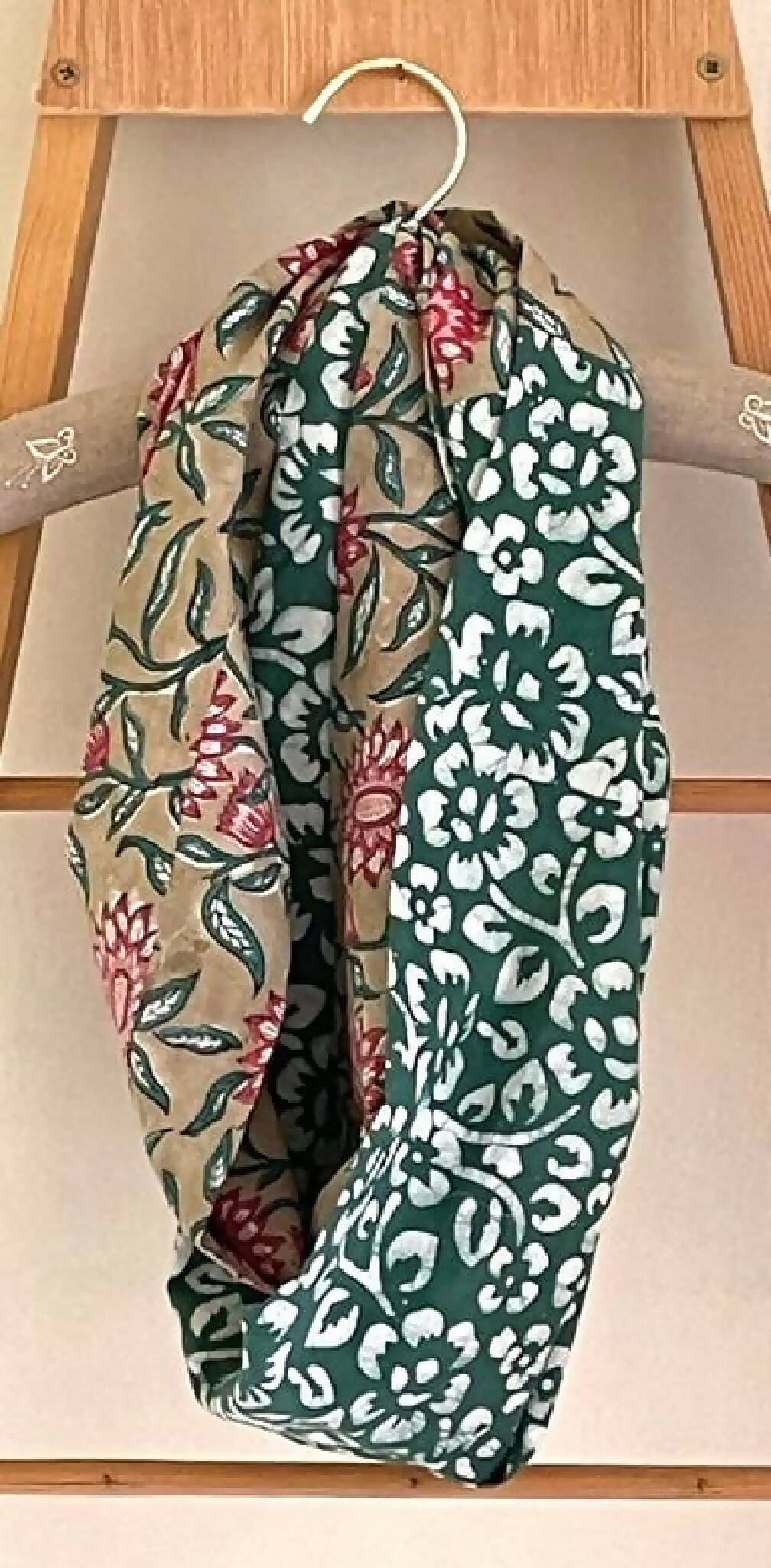 Infinity Scarf in Block Printed Florals