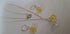 Yellow tulip necklace and earrings set