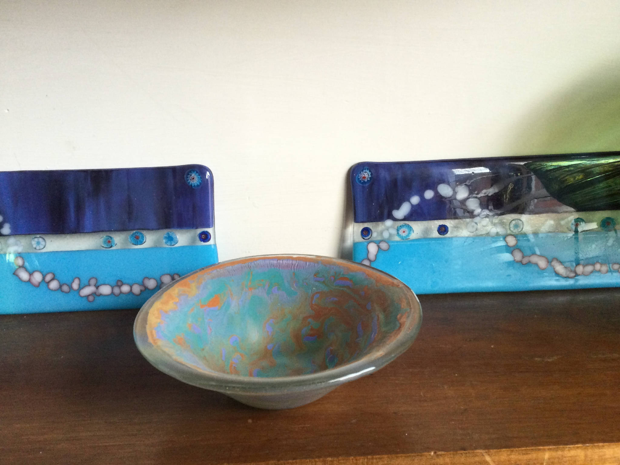 Fused Glass Bowl - Swirl Design