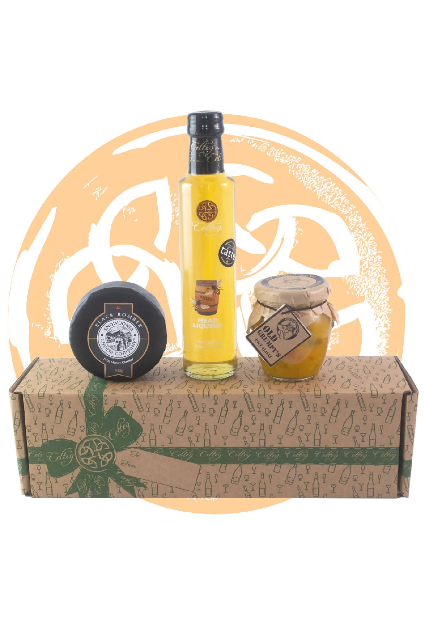 Mead Whisky, Cheese & Piccalilli Gift Box (Slim)