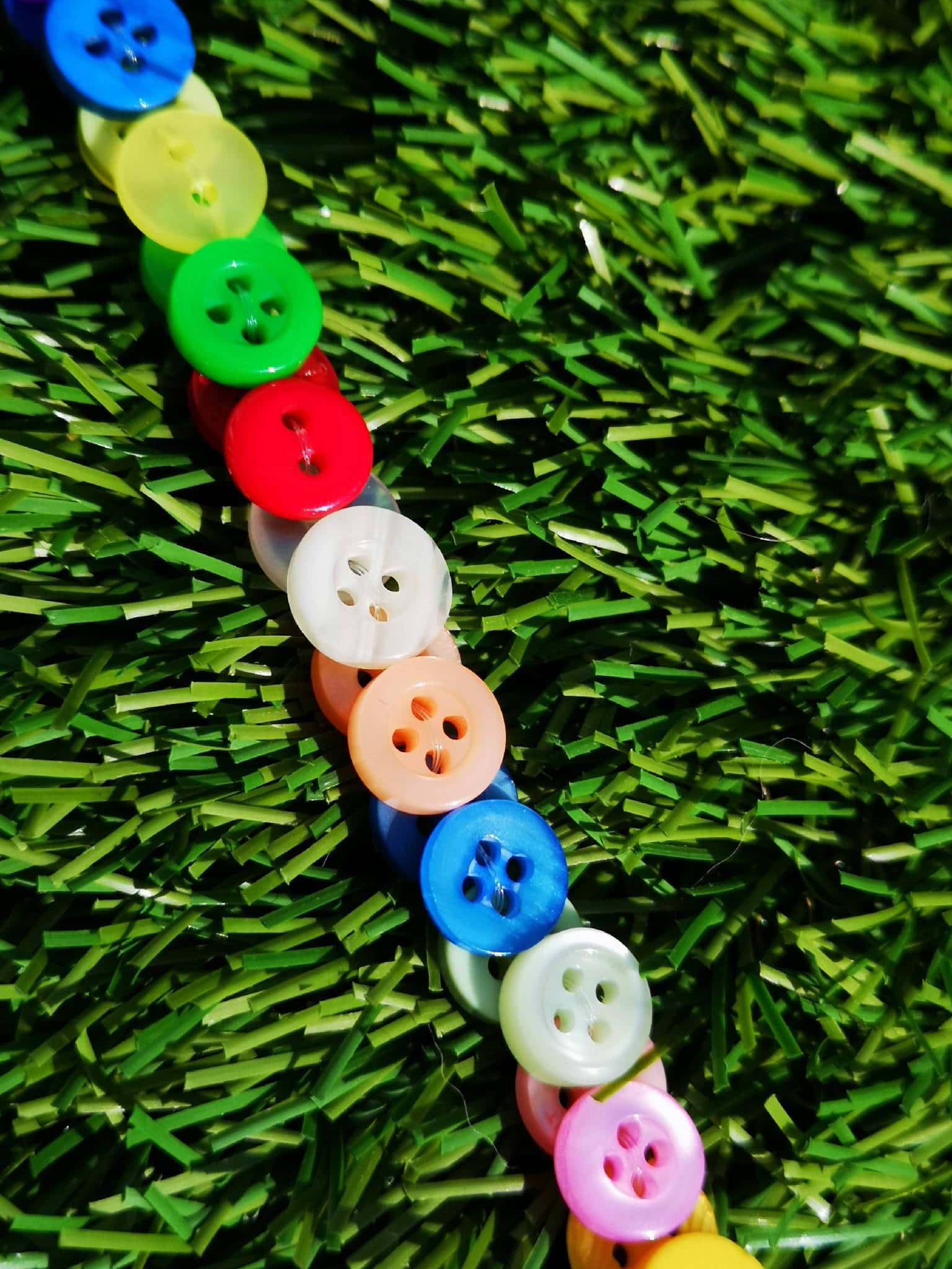 Button Necklace (Multi Long)