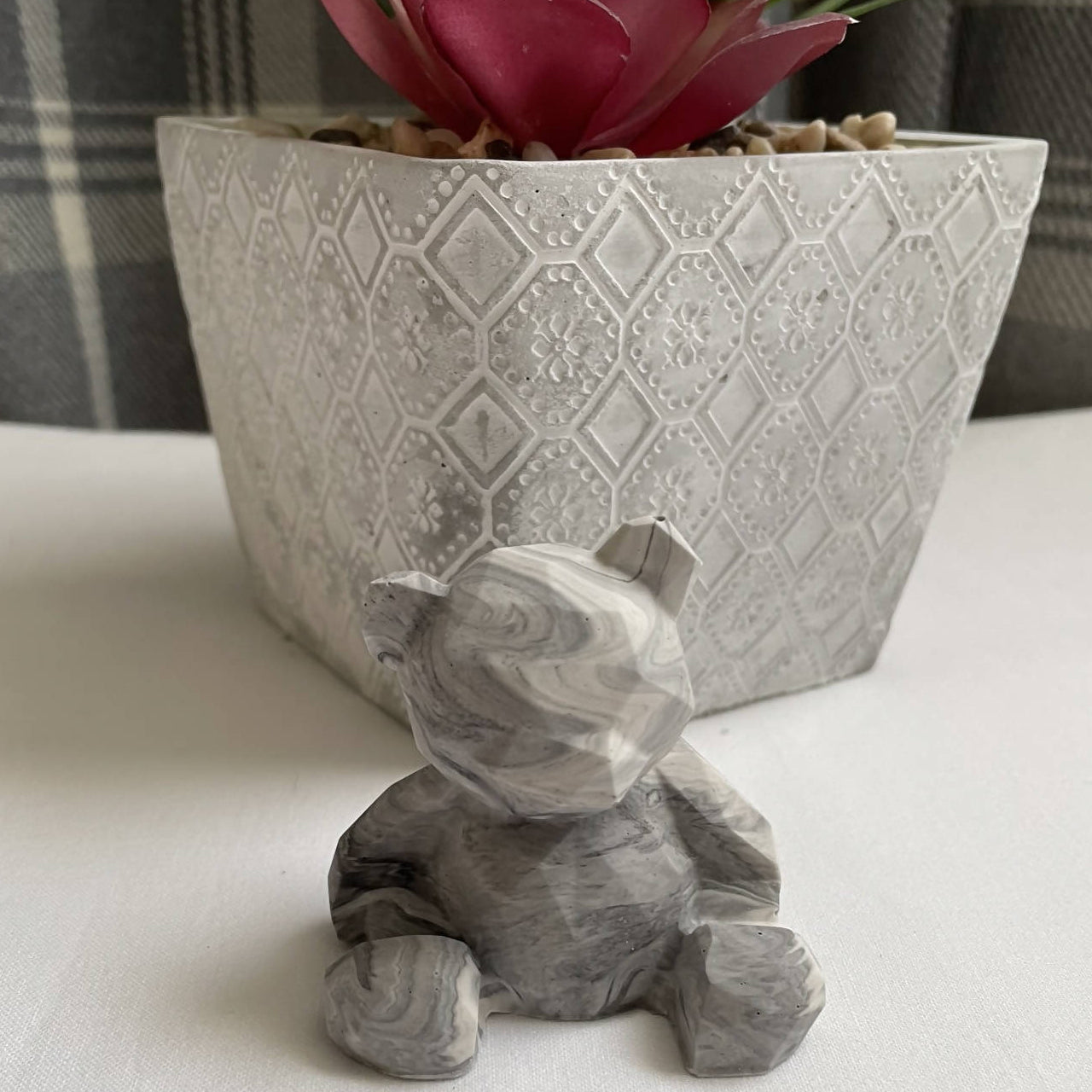 Black & Grey Jesmonite Bear