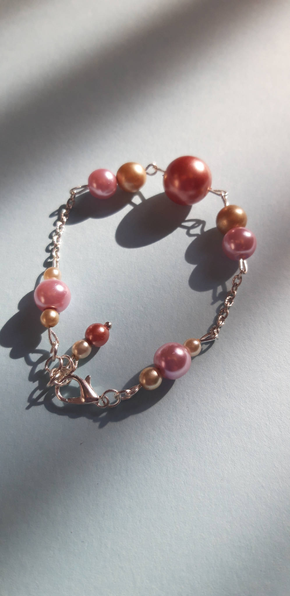 Delicate pink bracelet