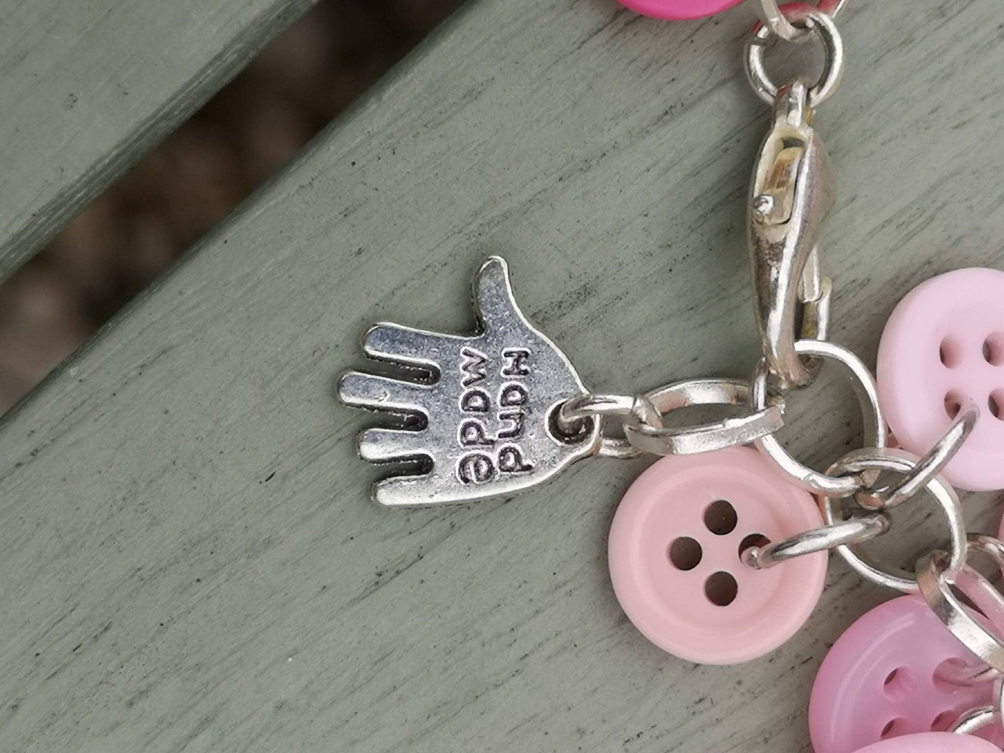 Button Bracelet (Pink Ballyage)