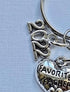 End of term gift for your child's teacher. Pretty keyring with charms.