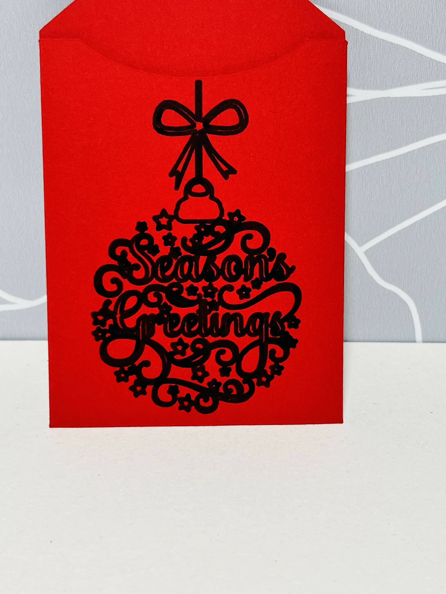 Christmas money pocket, gift card pocket pack of 5