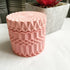 Pink Jesmonite Pot with Lid