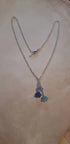 Blue Tulip Chain Necklace