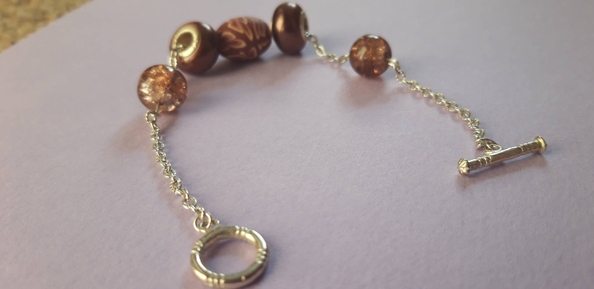 Soft brown bracelet