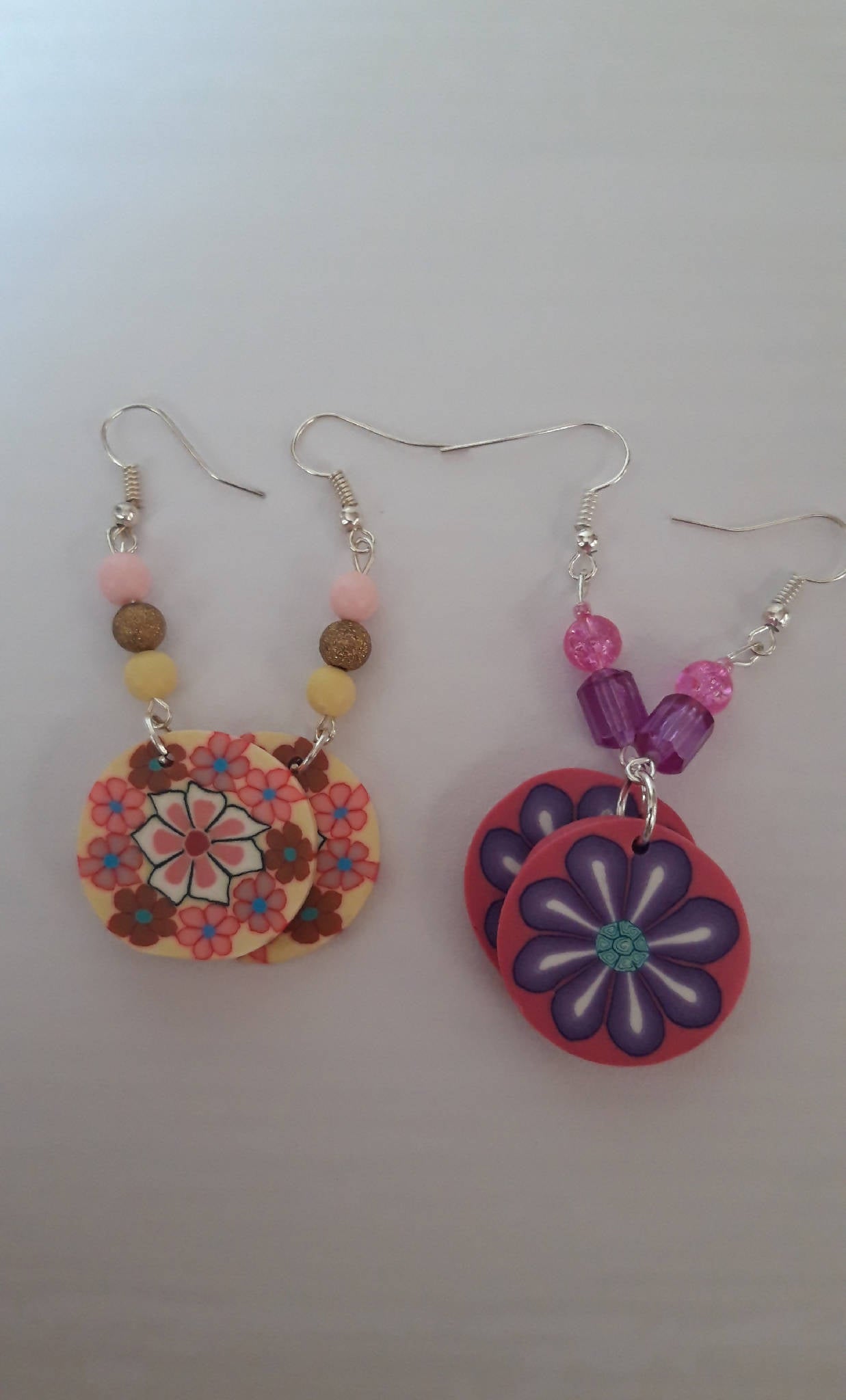 Funky flower earrings