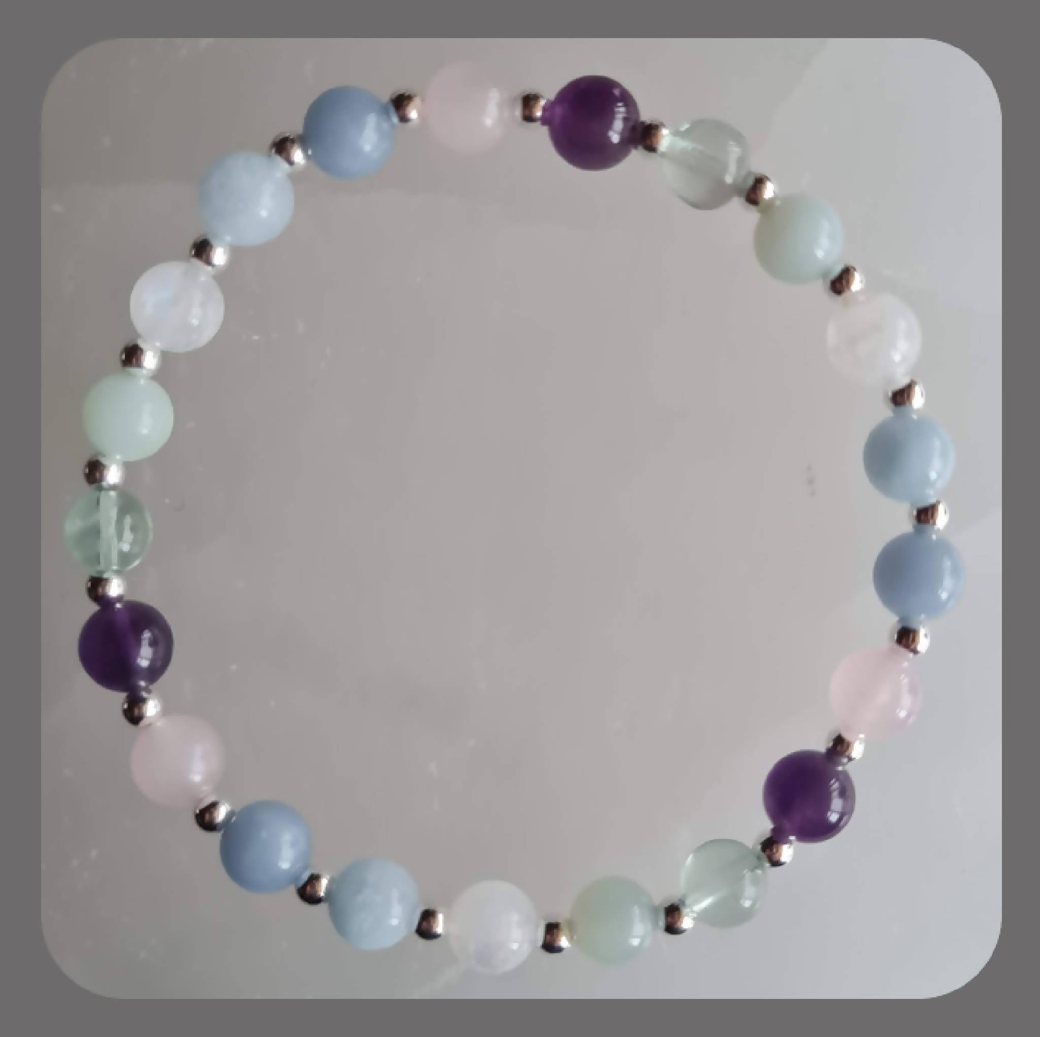 New Beginning Gemstone and sterling silver bracelet