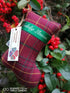 Welsh Tartan Christmas Stocking Decoration