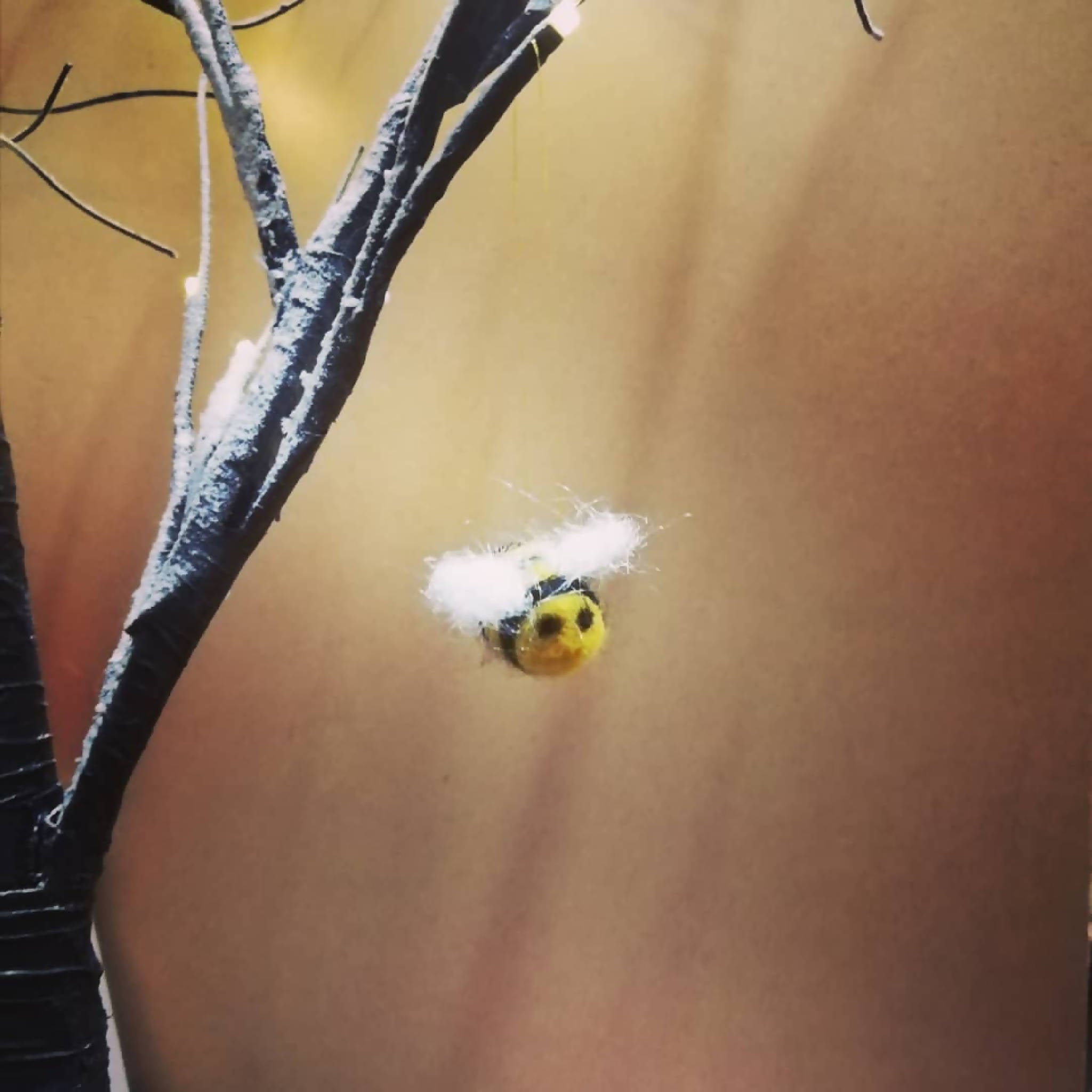 Needle felted bee