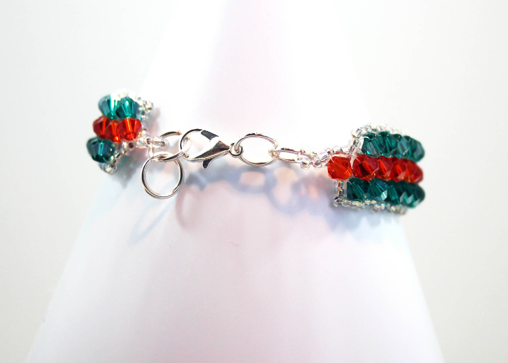 Swarovski Green & Red Crystal Bracelet (312)