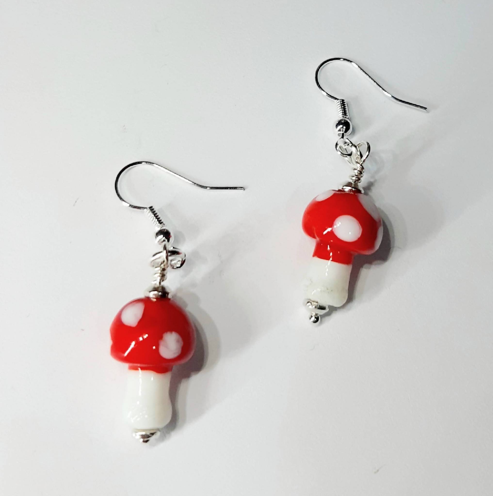 Toadstool earrings, fairy earrings, magical earrings