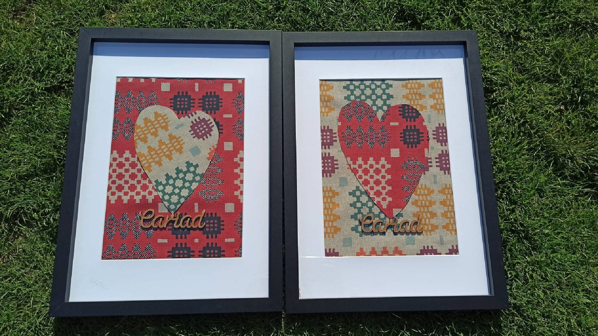 Framed Welsh tapestry prints 13" x 18"