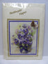 Welsh Decoupage 3D Vase of Flowers Birthday Card