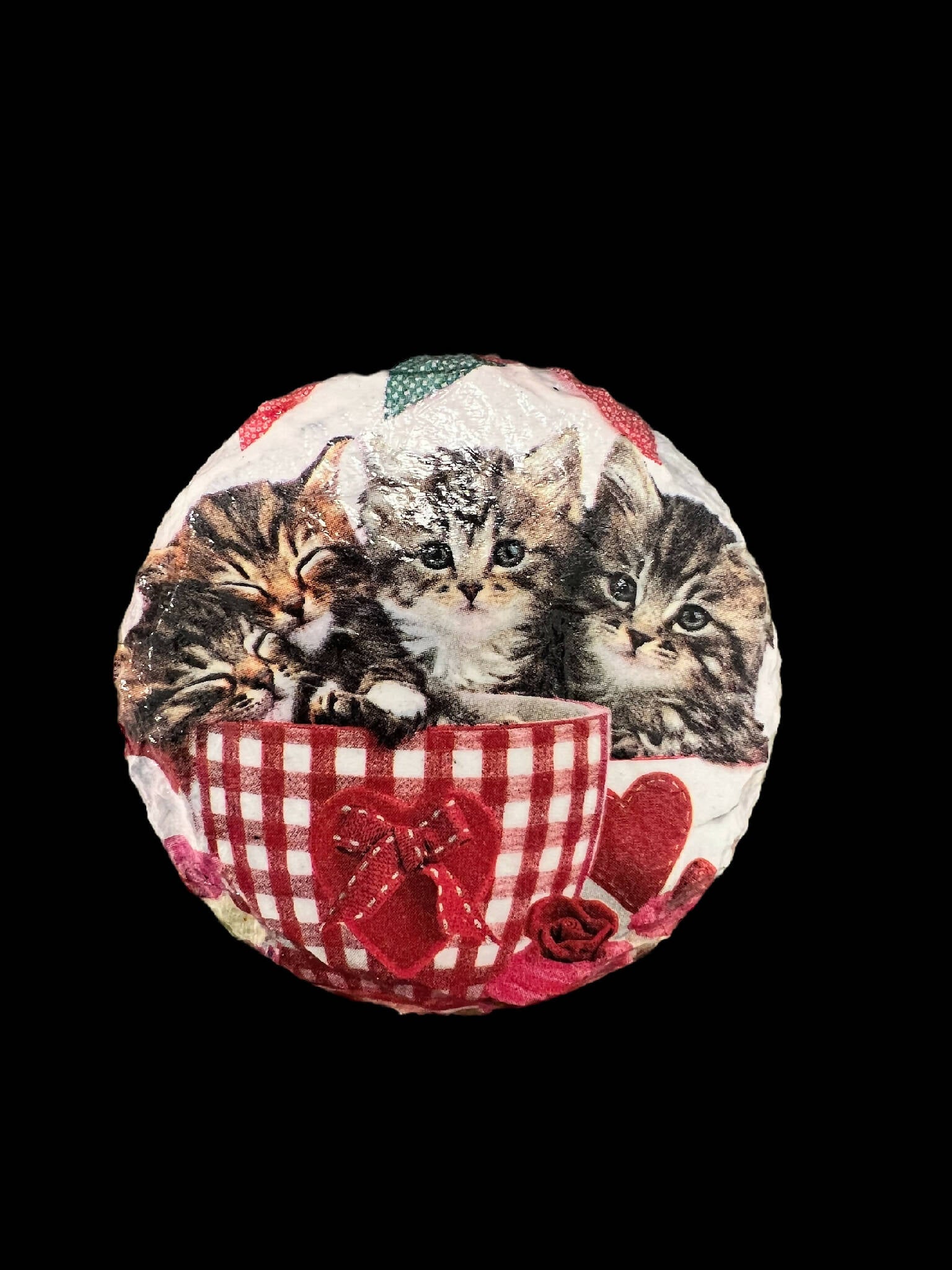 Kittens slate coasters, drink coasters, stocking fillers, teacup