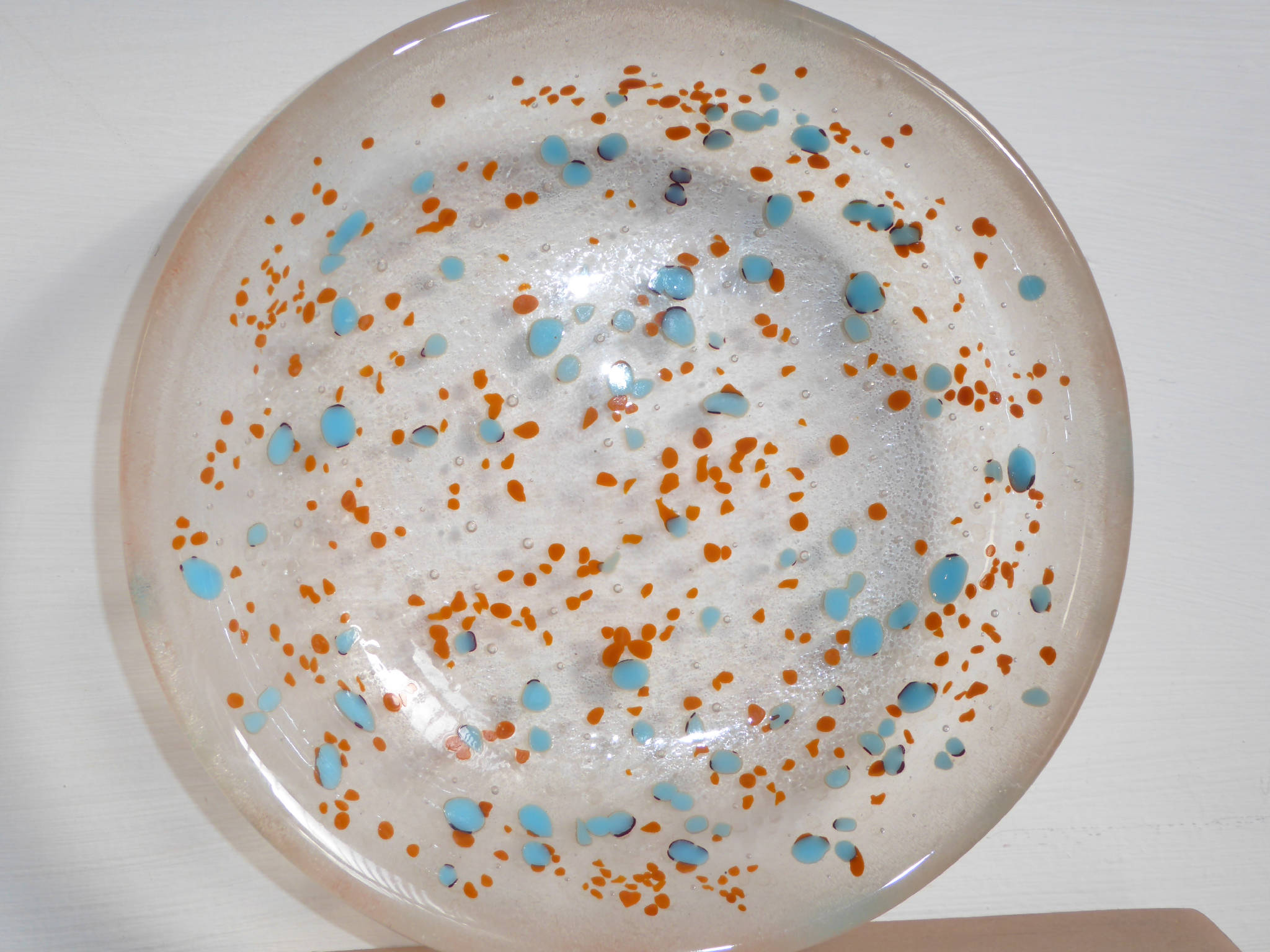 Fused Glass Bowl - Spotty Design