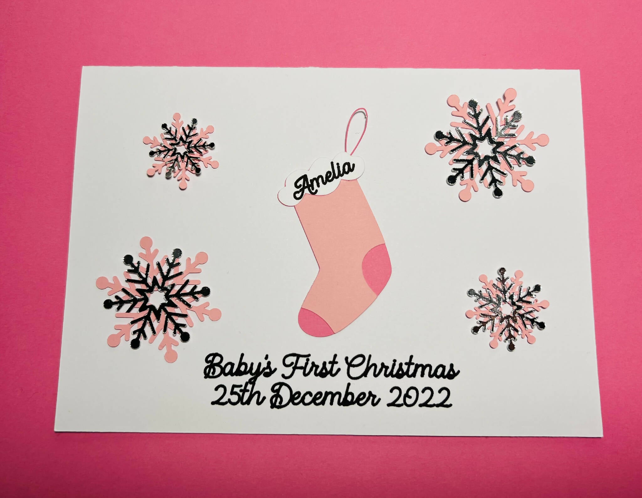 Baby 1st Christmas card