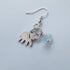 Elephant Earings, aquamarine jewellery, crystal jewellery, healing jewellery