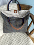 Wool shopper tote bag