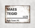 Maes Tegid - Bala FC aluminium printed metal street sign - gift, keepsake, football gift