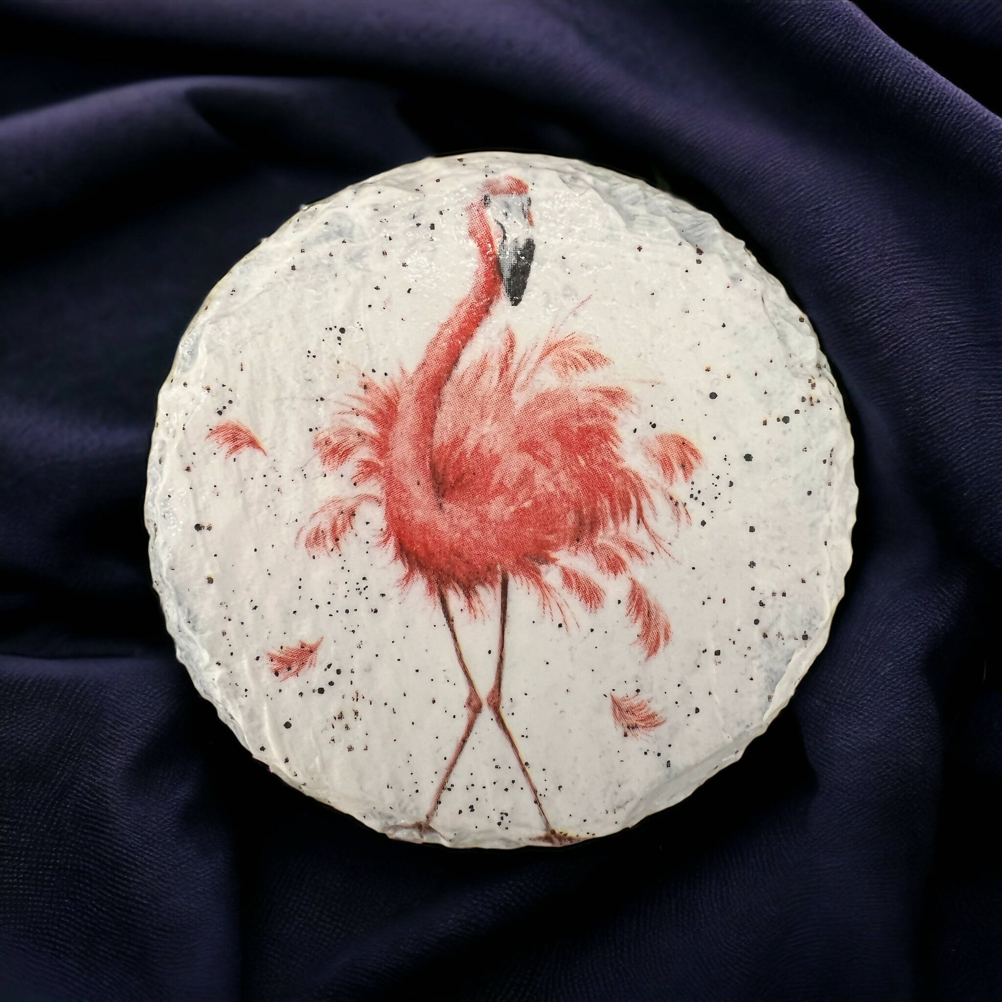 Flamingo slate coasters, drink coasters, stocking fillers,