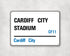 Cardiff City Stadium - Cardiff aluminium printed metal street sign - gift, keepsake, football gift