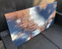 CEDAR MESA - Textured acrylic art canvas in navy and copper