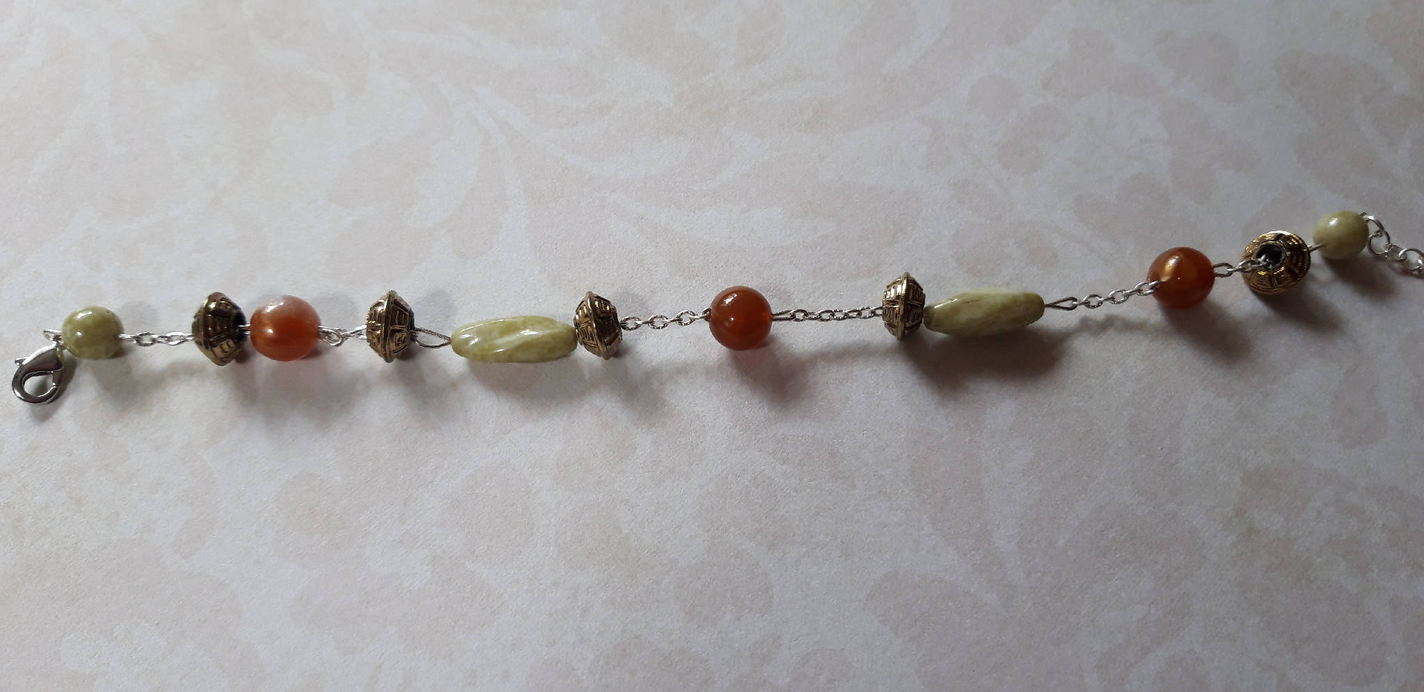 Green bead bracelet