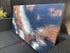 CEDAR MESA - Textured acrylic art canvas in navy and copper