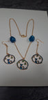 Mystic cats necklace and earring set