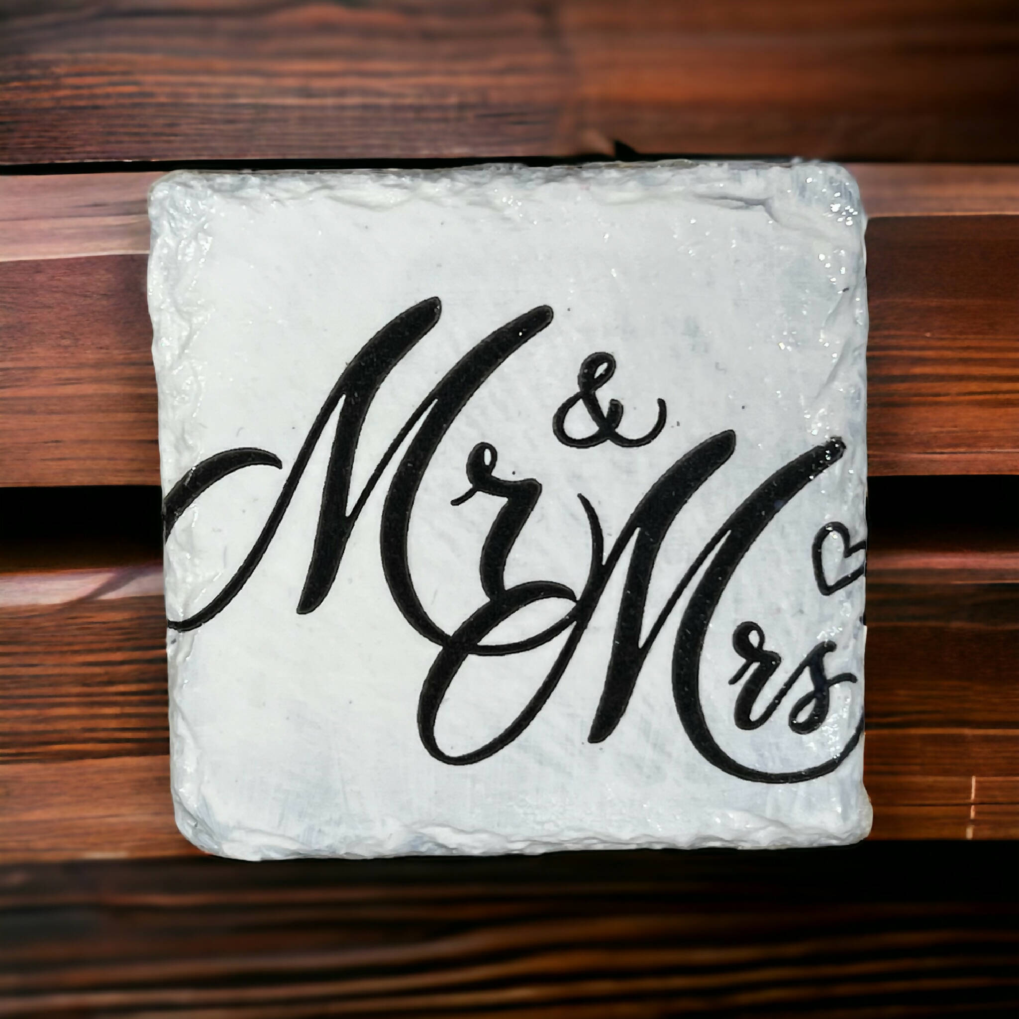 Mr & Mrs slate coasters, drink coasters, stocking filler,