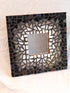 Mosaic mirror black white