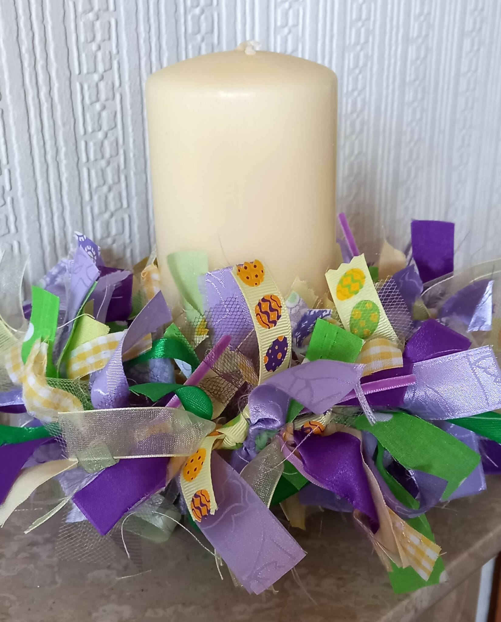 Mini Rag Wreath Kit - Easter Egg Ribbons