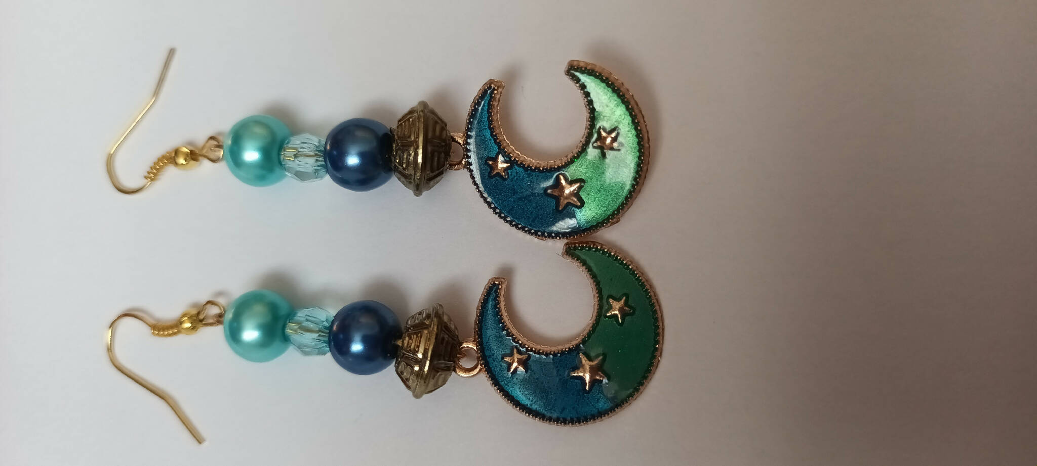 Star moon earrings