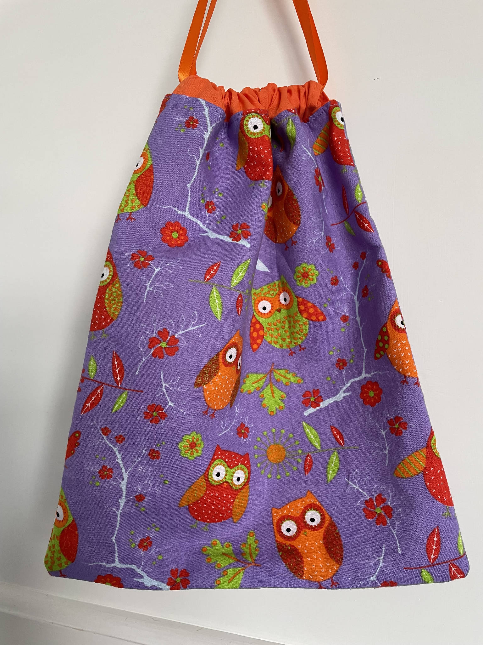 Owl Drawstring Bag