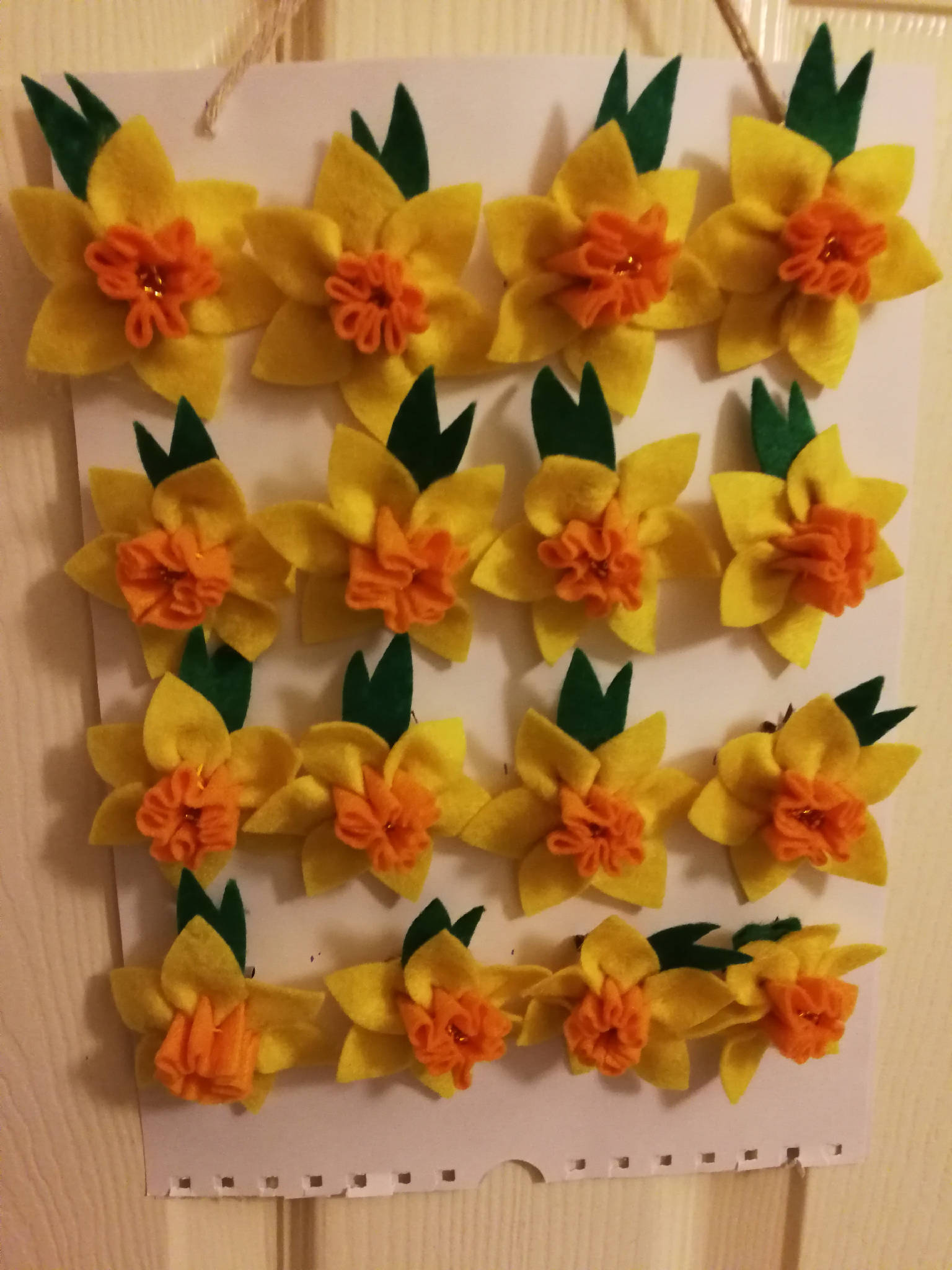 Six Daffodil Brooches