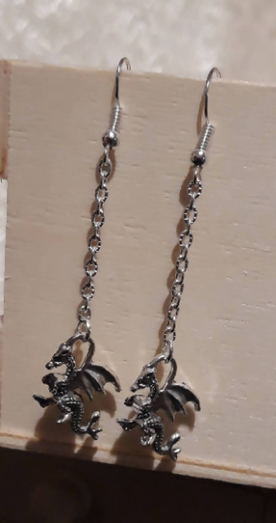 Dangling dragon earrings