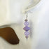 Unique by Dragonheart 54cm necklace and 4.5cm drop Earrings set featuring purple jade and painted wood