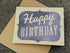 Happy birthday card - bluey purple