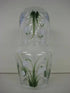 Hand Painted Carafe & Tumbler Snowdrop Design