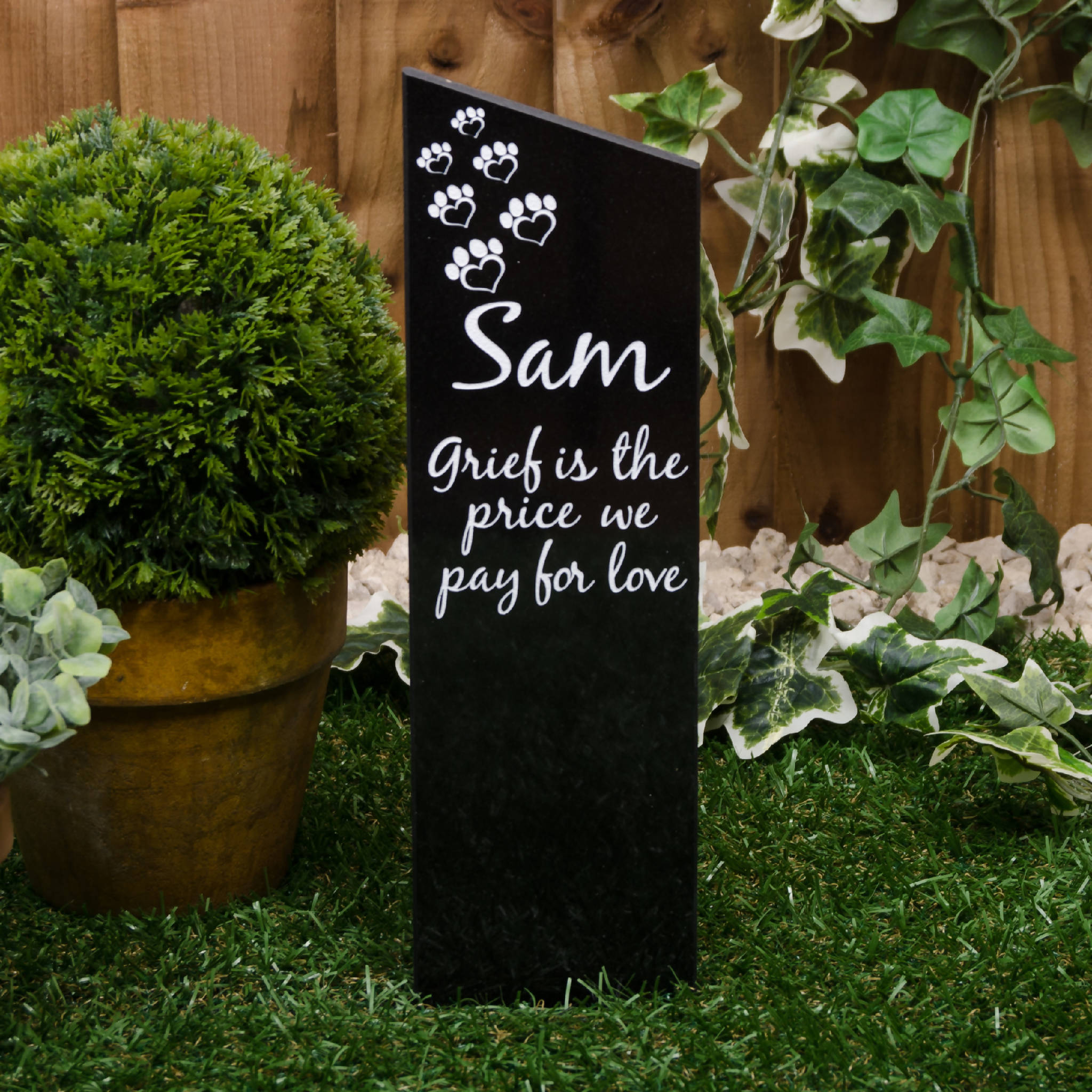 Personalised Granite Memorial Stake.