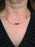 Lapis lazuli and sterling silver necklace