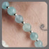 Blue Calcite and sterling silver bracelet