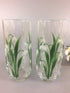 Pair of Hand Painted Hi-ball Glasses Snowdrop Design