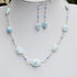 Agate & Swarovski Crystal Necklace & Earring Set (204)